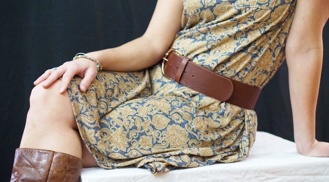 Photo mustard dress